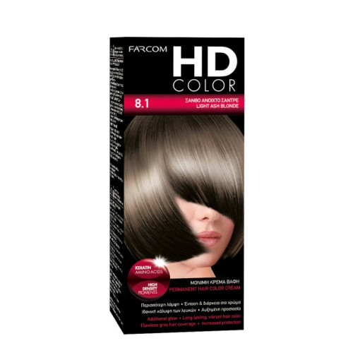 HD HD Color Σετ Βαφης Νο8.1 60ml Ξανθο Ανοικτο Σαντρε