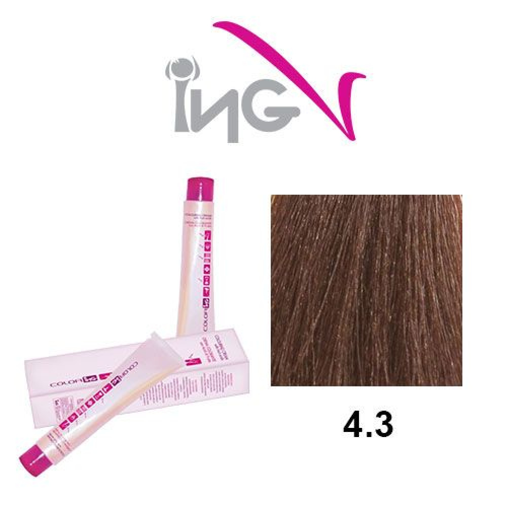 Βαφή ING 100ml Νο 4.3 - Καστανό Ντορέ