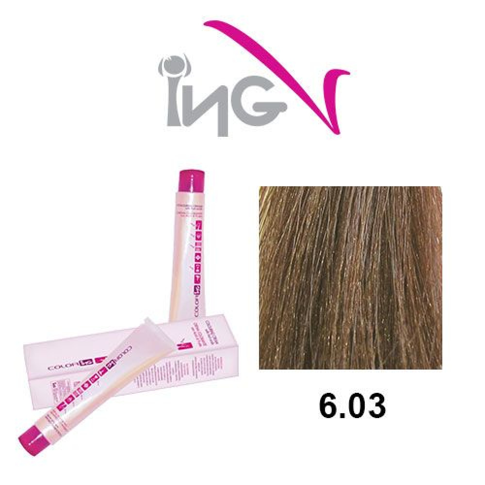 Βαφή ING 100ml Νο 6.03 - Ξανθό Σκούρο Φυσικό Σοκολατί