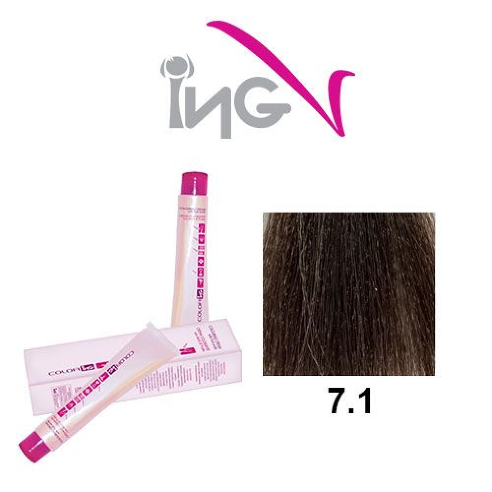 Βαφή ING 100ml Νο 7.1 - Ξανθό Σταχτί