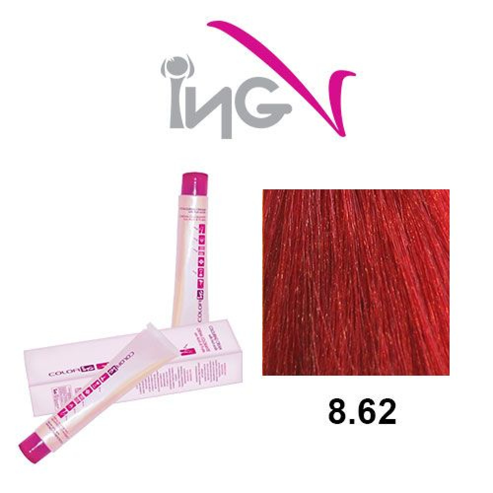 Βαφή ING 100ml Νο 8.62 - Ξανθό Ανοιχτό Κόκκινο Ιριζέ