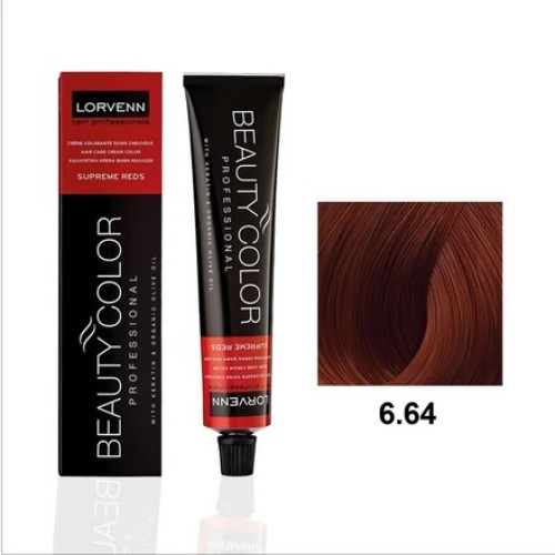 LORVENN Beauty Color 70ml Blond Rouge Acajou No 7.65 - Ξανθό Κόκκινο Ακαζού