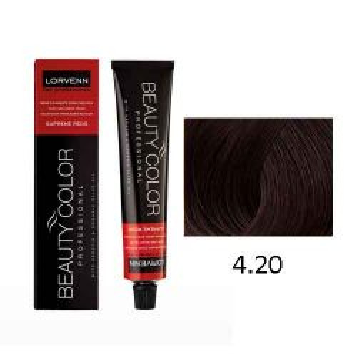 LORVENN Beauty Color 70ml Supreme Red No 4.20 - Καστανό Ιριζέ Έντονο