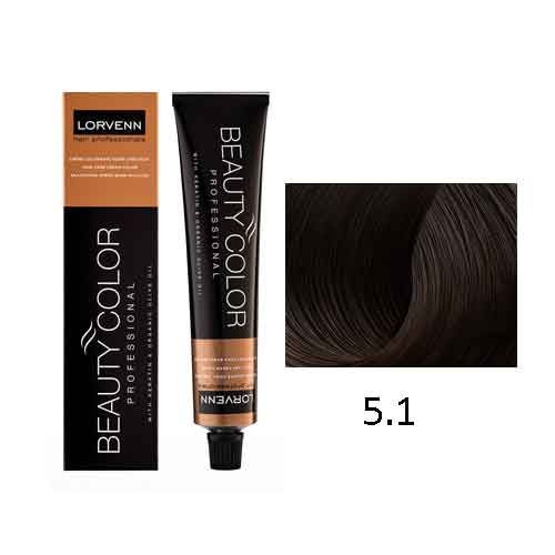 LORVENN Beauty Color 70ml No 5.1 - Καστανό Ανοιχτό Σαντρέ