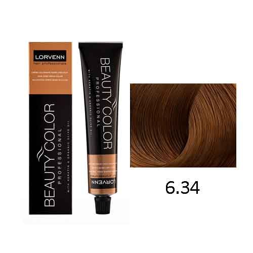 LORVENN Beauty Color 70ml No 6.34 - Ξανθό Σκούρο Ντορέ Χάλκινο