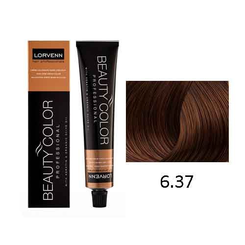 LORVENN Beauty Color 70ml No 6.37 - Ξανθό Σκούρο Ντορέ Καφέ