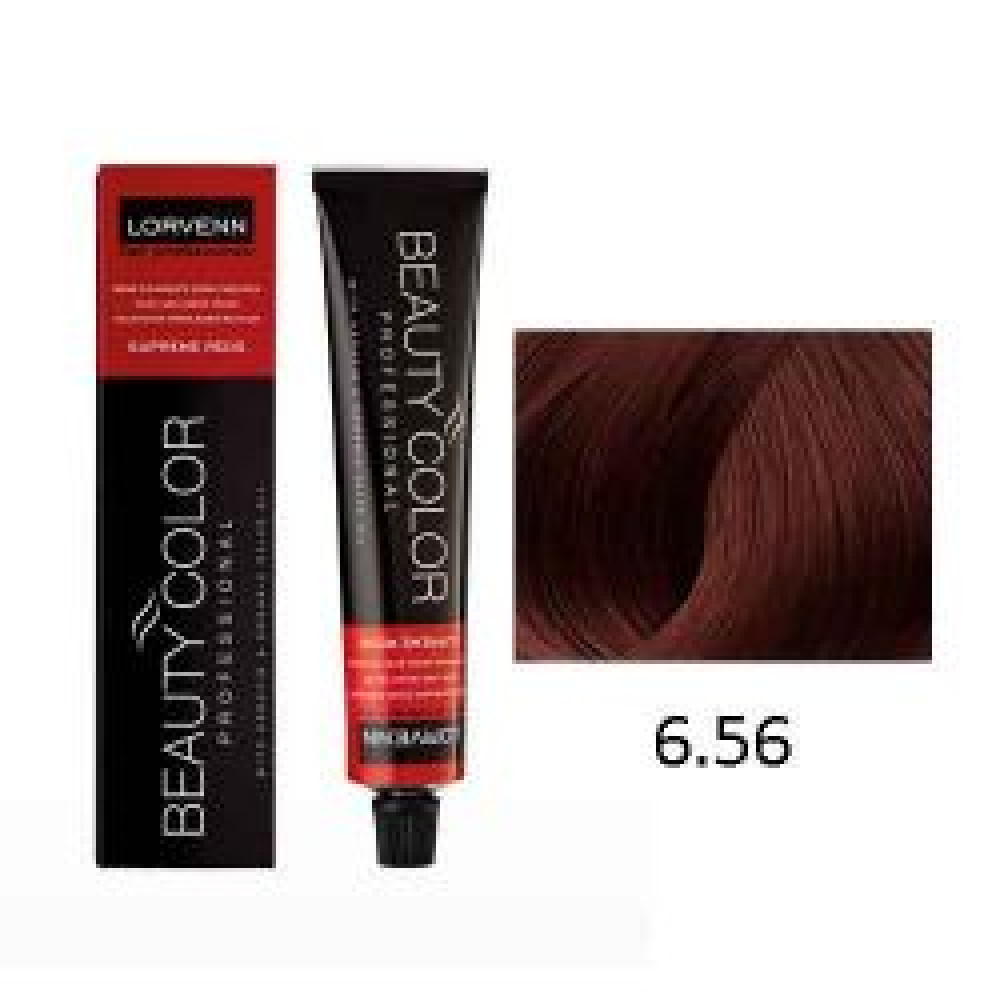 LORVENN Beauty Color 70ml Supreme Red No 6.56 - Ξανθό Σκούρο Ακαζού Κόκκινο
