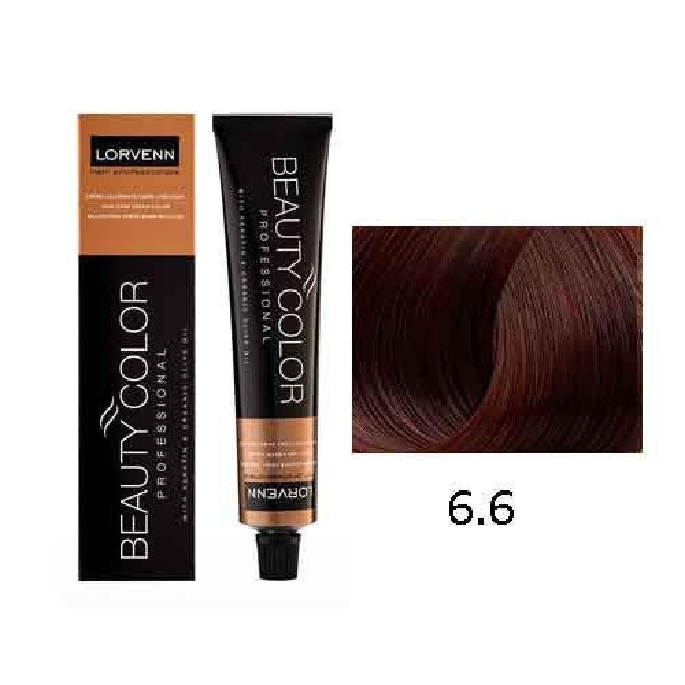 LORVENN Beauty Color 70ml No 6.6 - Ξανθό Σκούρο Κόκκινο