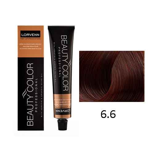 LORVENN Beauty Color 70ml No 6.6 - Ξανθό Σκούρο Κόκκινο