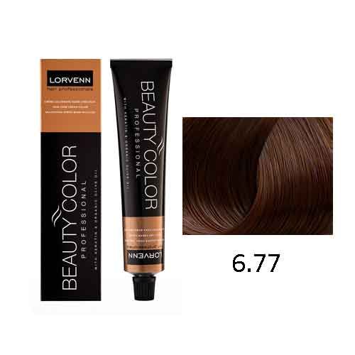LORVENN Beauty Color 70ml No 6.77 - Ξανθό Σκούρο Καφέ Βαθύ
