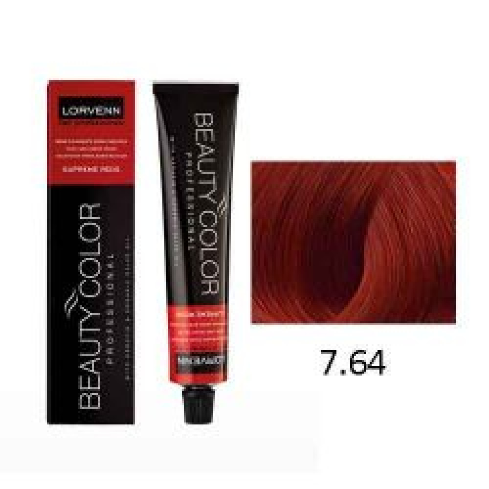 LORVENN Beauty Color 70ml Supreme Red No 7.64 - Ξανθό Κόκκινο Χάλκινο
