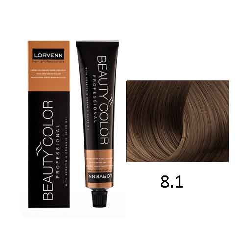 LORVENN Beauty Color 70ml No 8.1 - Ξανθό Ανοιχτό Σαντρέ