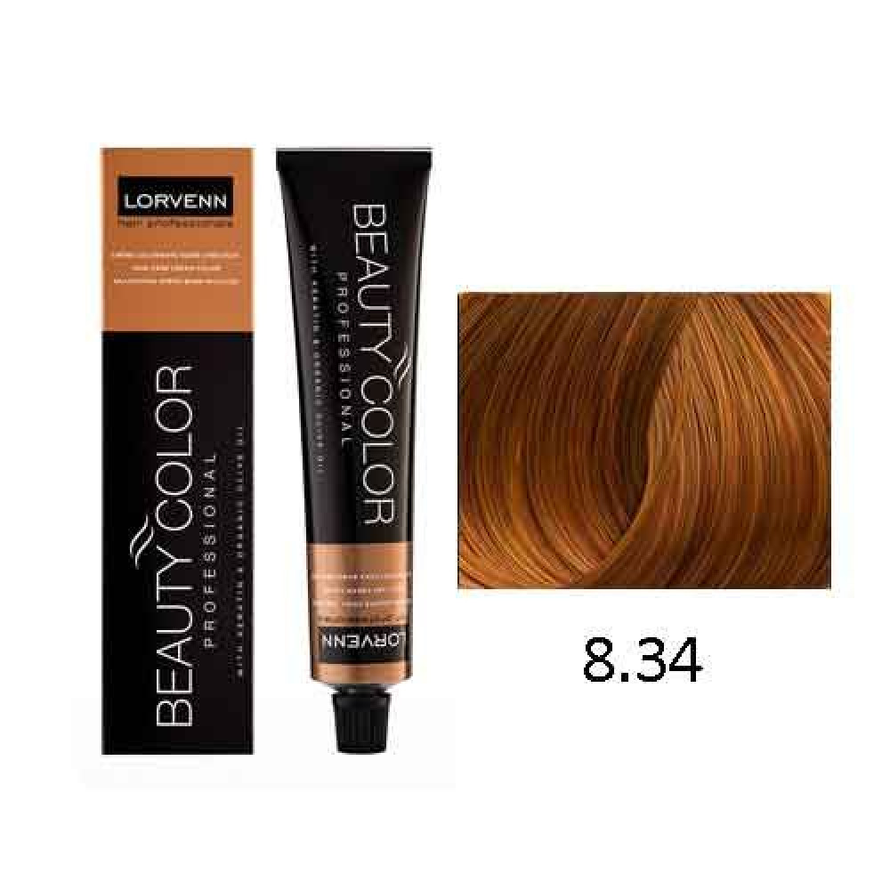 LORVENN Beauty Color 70ml No 8.34 - Ξανθό Ανοιχτό Ντορέ Χάλκινο