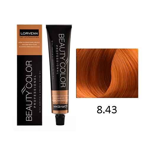 LORVENN Beauty Color 70ml No 8.43 - Χρυσό Πορτοκαλί