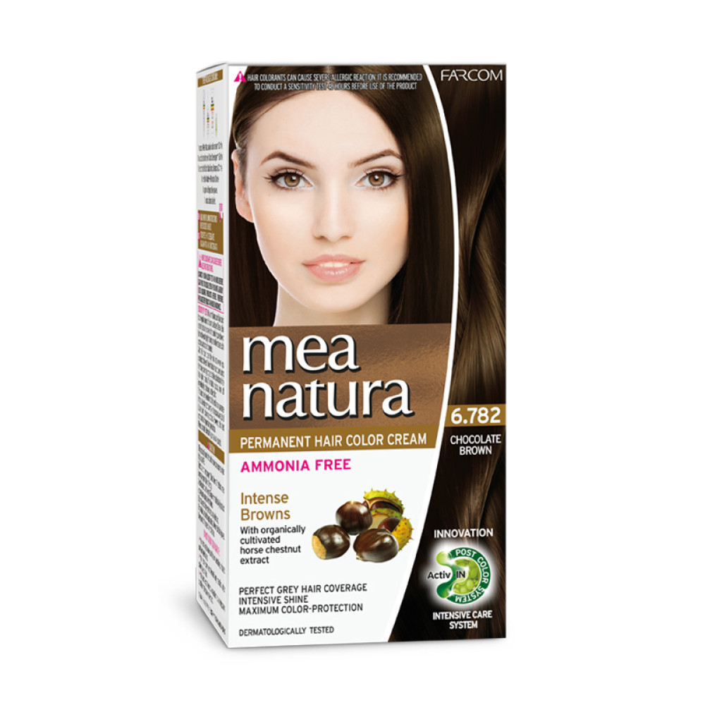 Mea Natura Νο 6.782 Καφέ Σοκολατί Βαφή Χωρίς Αμμωνία