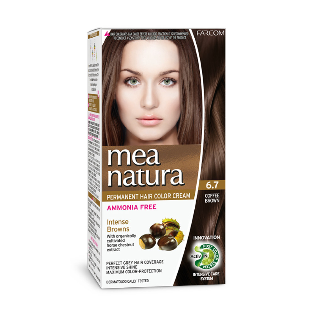 Mea Natura Νο 6.7 Καφέ Βαφή Χωρίς Αμμωνία