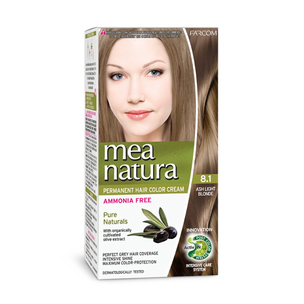 Mea Natura Νο 8.1 Ξανθό Ανοιχτό Σαντρέ Βαφή Χωρίς Αμμωνία