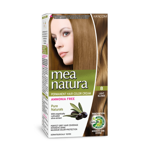 Mea Natura Νο 8 Ξανθό Ανοιχτό Βαφή Χωρίς Αμμωνία