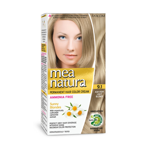 Mea Natura Νο 9.1 Ξανθό Πολύ Ανοιχτό Σαντρέ Βαφή Χωρίς Αμμωνία