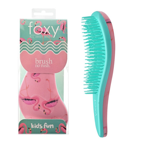 Foxy Παιδική Βούρτσα Ξεμπερδέματος Flamingo 