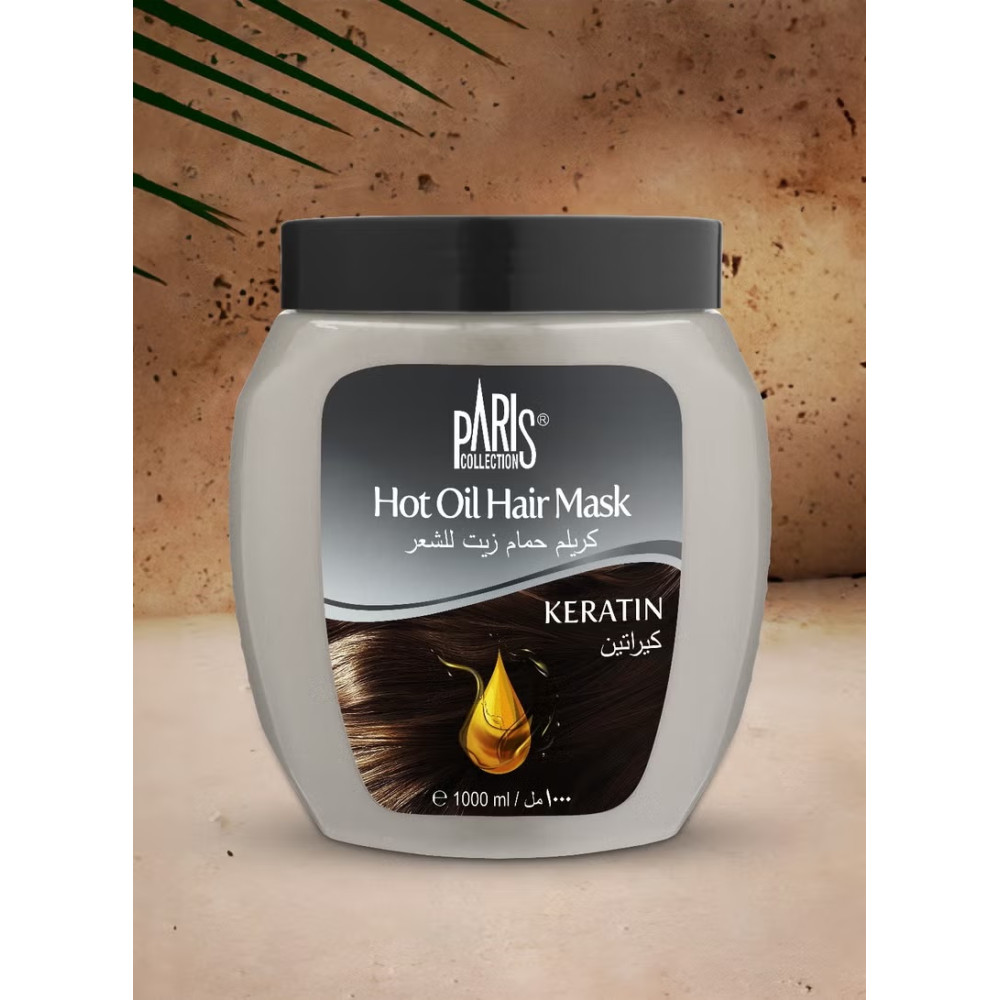Paris Collection Keratin Hot Oil Hair Mask Ενυδατική Μάσκα Aποκατάστασης Για Θρέψη Ταλαιπωρημένων και Φριζαρισμένων Μαλλιών 1000ml Paris Collection Keratin Hot Oil Hair Mask Ενυδατική Μάσκα Aποκατάστασης Για Θρέψη Ταλαιπωρημένων και Φριζαρισμένων Μαλλιών 1000ml