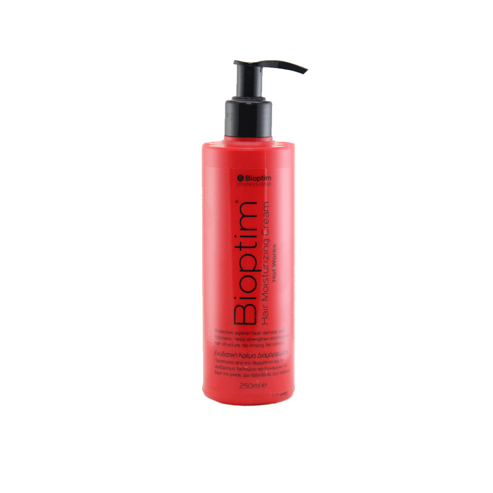 Bioshev Κρέμα Μαλλιών Bioptim Hair Moisturizing Cream Hot Works  250ml