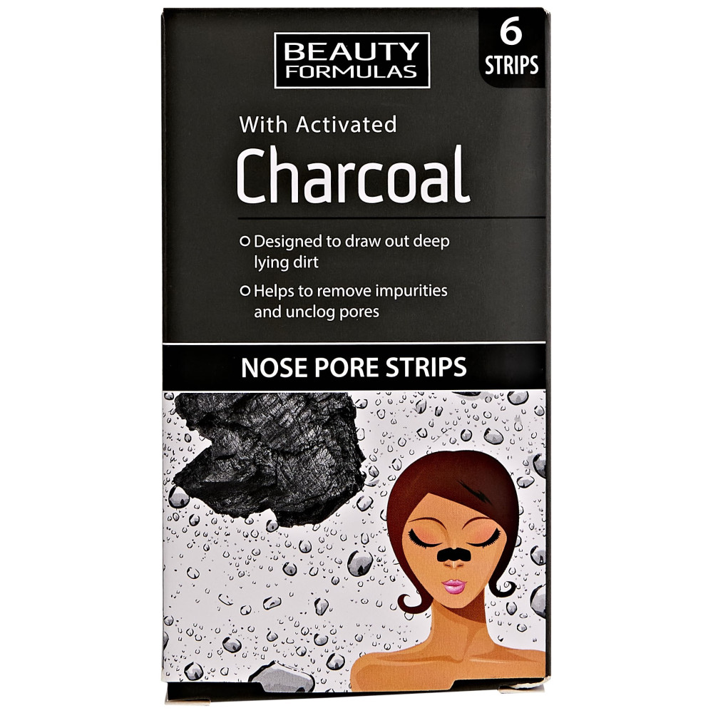 Beauty Formulas Activated Charcoal Ταινίες Μύτης Με Ενεργό Άνθρακα - 6τμχ. Beauty Formulas Activated Charcoal Ταινίες Μύτης Με Ενεργό Άνθρακα - 6τμχ.