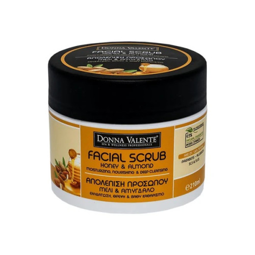 Donna Valente Peeling Προσώπου με Μέλι & Αμύγδαλο 210ml. Donna Valente Peeling Προσώπου με Μέλι & Αμύγδαλο 210ml.