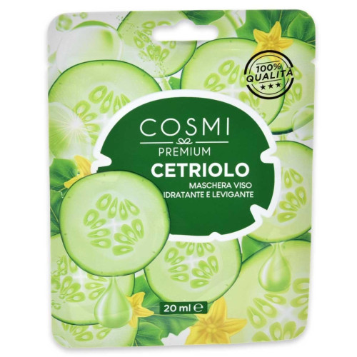Cosmi Face Mask Cetriolo - Υφασμάτινη Μάσκα Προσώπου Ενυδάτωσης με Αγγούρι 20ml Cosmi Face Mask Cetriolo - Υφασμάτινη Μάσκα Προσώπου Ενυδάτωσης με Αγγούρι 20ml
