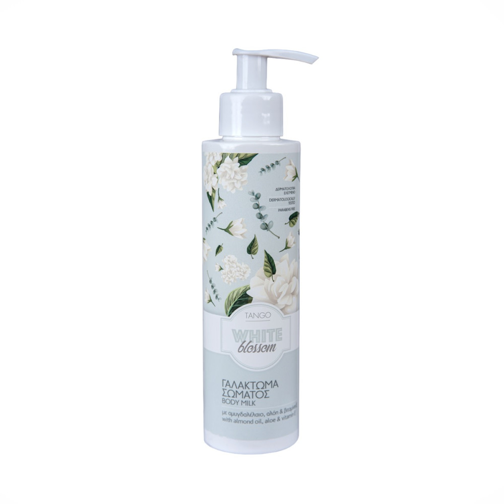 Tango Γαλάκτωμα Σώματος White Blossom με Αμυγδαλέλαιο, Αλόη και Βιταμίνη Ε 250ml Tango Γαλάκτωμα Σώματος White Blossom με Αμυγδαλέλαιο, Αλόη και Βιταμίνη Ε 250ml