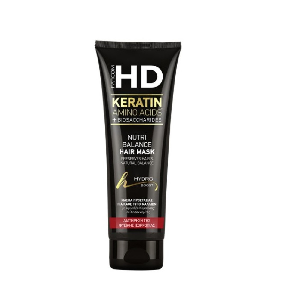 Farcom HD Nutri Balance Mάσκα Με αμινοξέα Κερατίνης & Βιοσακχαρίτες 250ml