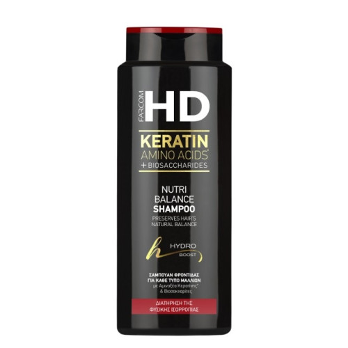 Farcom HD Nutri Balance Σαμπουάν Με Αμινοξέα Κερατίνης & Βιοσακχαρίτες 750ml