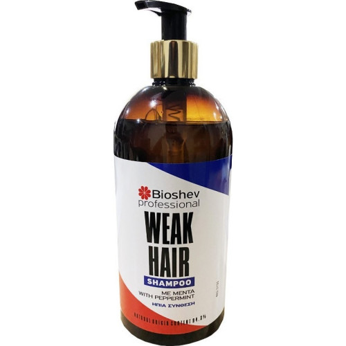 Bioshev Weak Hair Σαμπουάν Με Μέντα για Αδύναμα Μαλλιά 500ml Bioshev Weak Hair Σαμπουάν Με Μέντα για Αδύναμα Μαλλιά 500ml