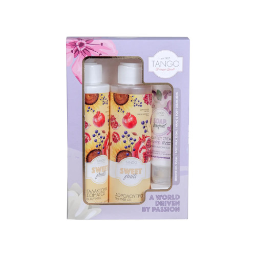 Tango Σετ Δώρου Αφρόλουτρο 250ml, Body Milk 250ml & Κρέμα Χεριών 80ml - Sweet Fruit Tango Σετ Δώρου Αφρόλουτρο 250ml, Body Milk 250ml & Κρέμα Χεριών 80ml - Sweet Fruit