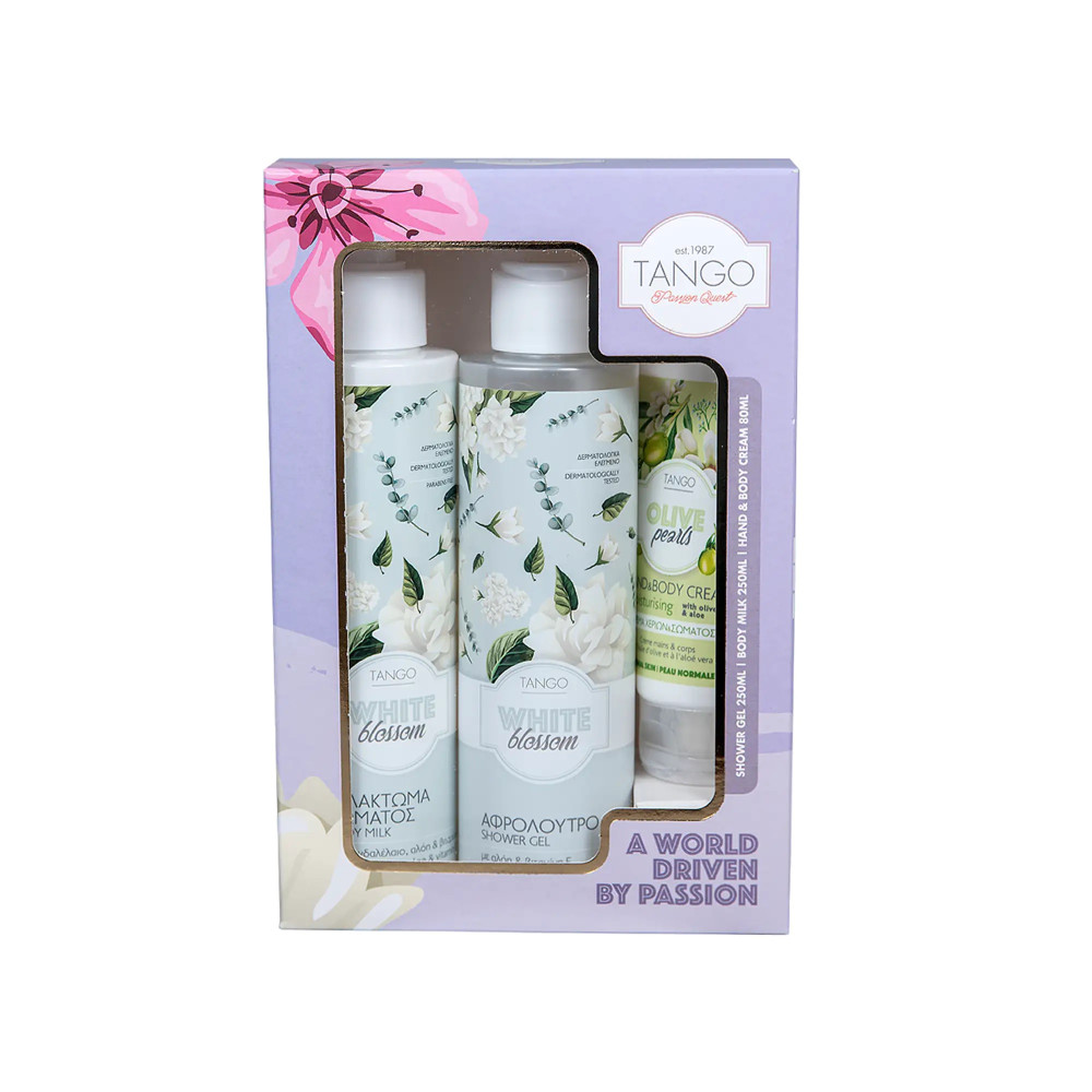 Tango Σετ Δώρου Αφρόλουτρο 250ml, Body Milk 250ml & Κρέμα Χεριών 80ml - White Blossom Tango Σετ Δώρου Αφρόλουτρο 250ml, Body Milk 250ml & Κρέμα Χεριών 80ml - White Blossom