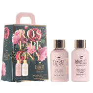 Catrin "The Luxury Bathing Company Velvet Rose & Peony Body Duo" Σετ 2τμχ.