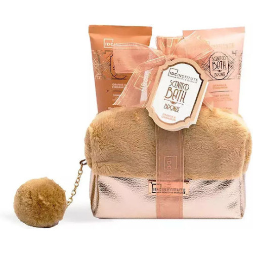 IDC Institute Scented Bath Bronze Σετ 4τμχ. -  Πορτοκάλι & Κανέλα