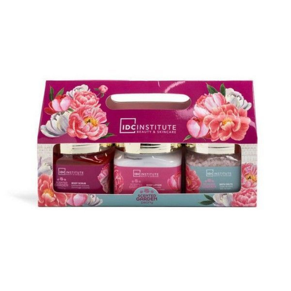 IDC Institute Scented Garden Peony Bath & Spa Σετ 3τμχ.