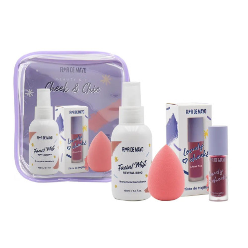 Catrin "Flor De Mayo Beauty Kit Cheeks & Chic Case " Σετ 4τμχ.