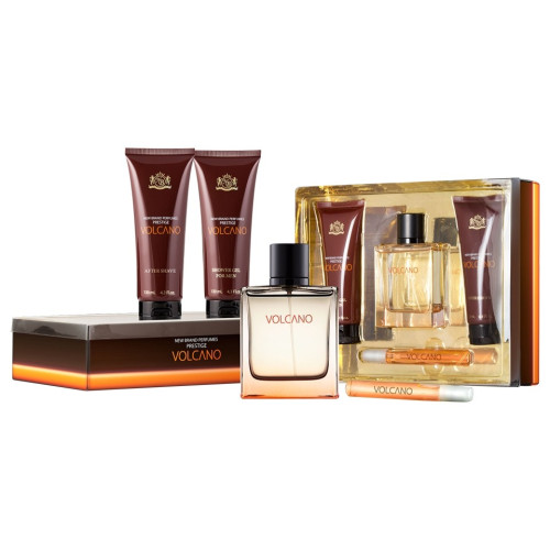 Gift Set E.D.T. Volcano Men 100ml + A.S. 130ml + S.G. 130ml + E.D.T. 15ml