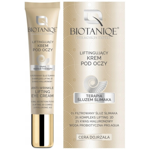 Biotanique  Snail Anti-Wrinkle Lifting Eye Cream - Αντιρυτιδική Κρέμα Ματιών με Βλέννα Σαλιγκαριού + Centella Asiatica 15ml